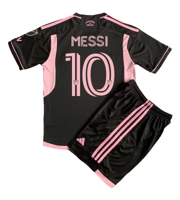 Inter Miami Lionel Messi #10 Udebanesæt Børn 2023-24 Kort ærmer (+ korte bukser)